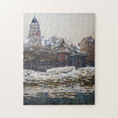 Claude Monet _ The Church at Vetheuil Jigsaw Puzzle