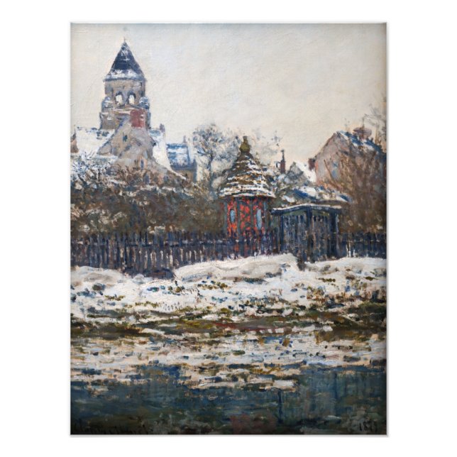 Claude Monet - The Church at Vetheuil Photo Print (Front)