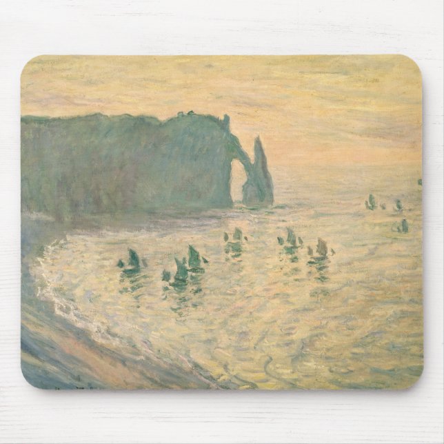 Claude Monet | The Cliffs at Etretat, 1886 Mouse Pad (Front)