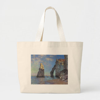 Claude Monet The Cliffs at Etretat Destiny Gifts Large Tote Bag