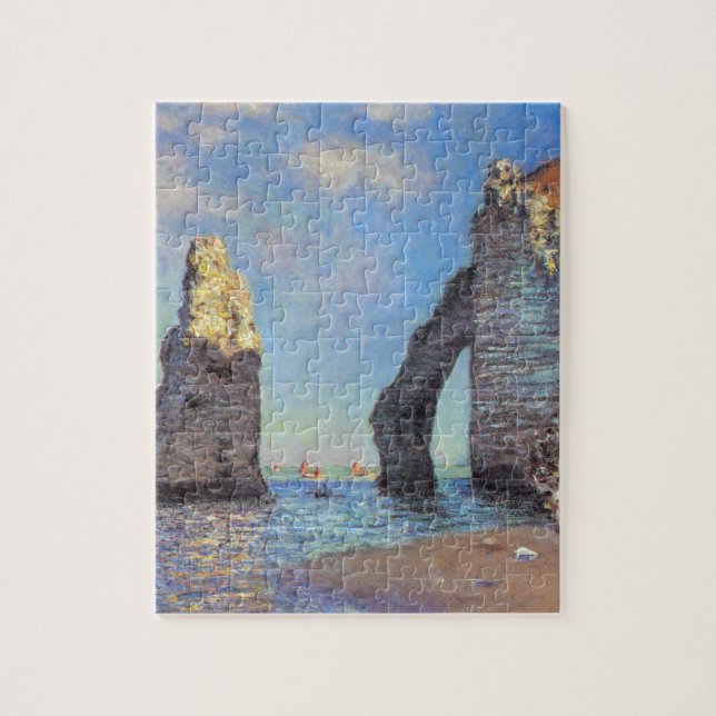 Claude Monet // The Cliffs at Etretat Jigsaw Puzzle (Vertical)