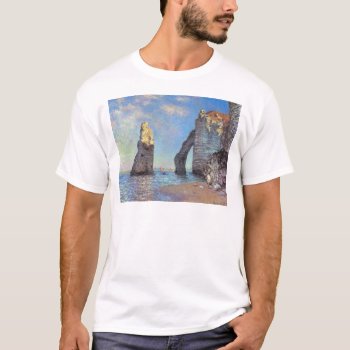 Claude Monet // The Cliffs At Etretat T-shirt by decodesigns at Zazzle