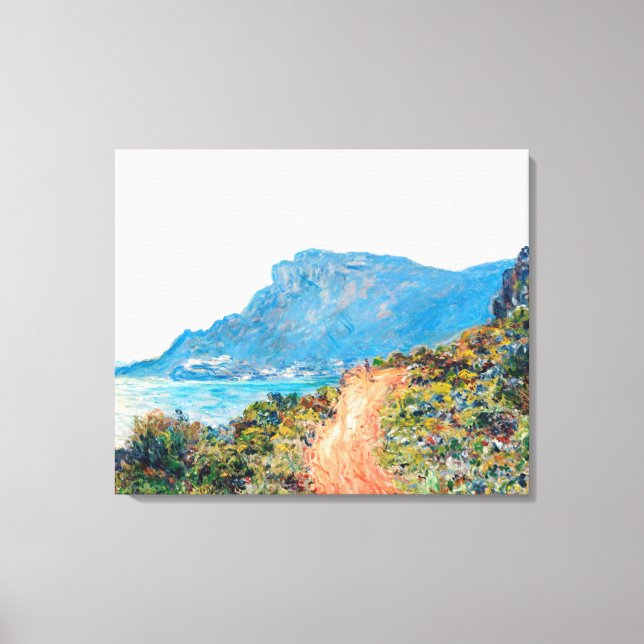 Claude Monet The Corniche near Monaco Canvas Print (Front)