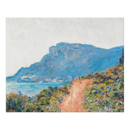 Claude Monet The Corniche near Monaco Faux Canvas Print
