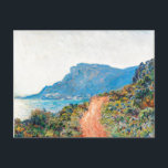 Claude Monet The Corniche near Monaco Postcard<br><div class="desc">Impressionist Landscape Painting by Claude Monet - Classic Masterpieces - Claude Monet's Nature Painting Series - The Corniche near Monaco by Claude Monet.</div>