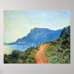 Claude Monet, The Corniche of Monaco, Poster