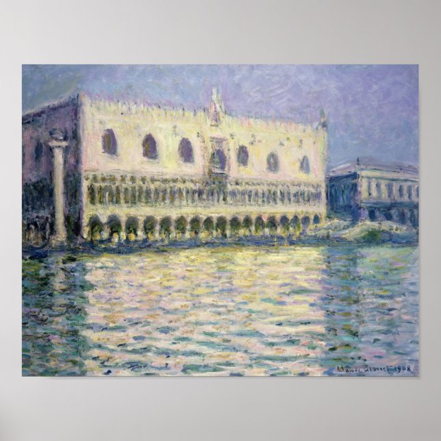 Claude Monet | The Ducal Palace, Venice, 1908 Poster (Front)
