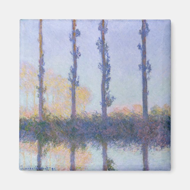 Claude Monet | The Four Trees Magnet (Front)