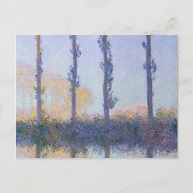 Claude Monet | The Four Trees Postcard (Front)