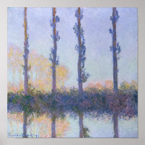 Claude Monet  The Four Trees Poster