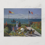 Claude Monet - The Garden at Sainte Adresse Art Postcard<br><div class="desc">Claude Monet - The Garden at Sainte Adresse. Classic Painting by one of the worlds most famous artists.</div>