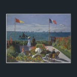 Claude Monet - The Garden at Sainte Adresse Art Postcard<br><div class="desc">Claude Monet - The Garden at Sainte Adresse. Classic Painting by one of the worlds most famous artists.</div>