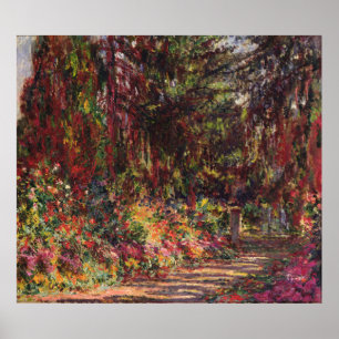 Claude Monet   The Garden Path at Giverny Poster