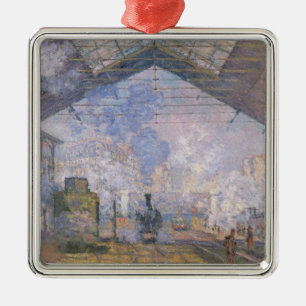 Claude Monet The Gare St. Lazare, 1877 Metal Ornament