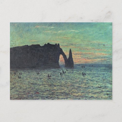 Claude Monet  The Hollow Needle at Etretat 1883 Postcard