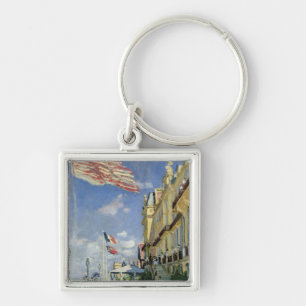 Claude Monet The Hotel des Roches Noires Keychain