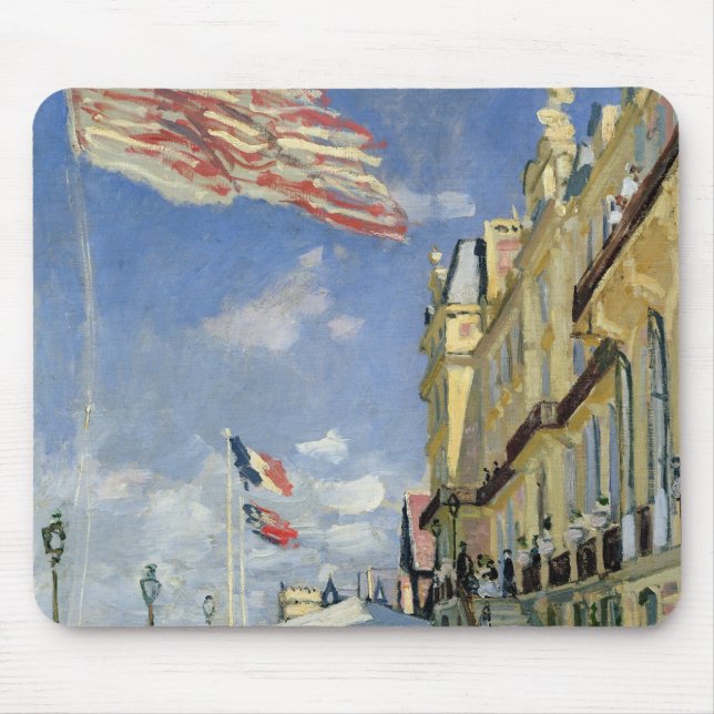 Claude Monet | The Hotel des Roches Noires Mouse Pad (Front)