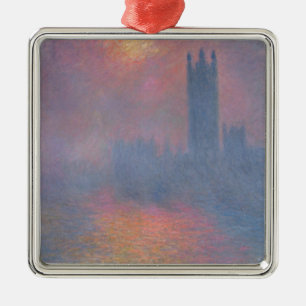 Claude Monet   The Houses of Parliament, London Metal Ornament