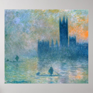 Claude Monet The Houses of Parliament Poster