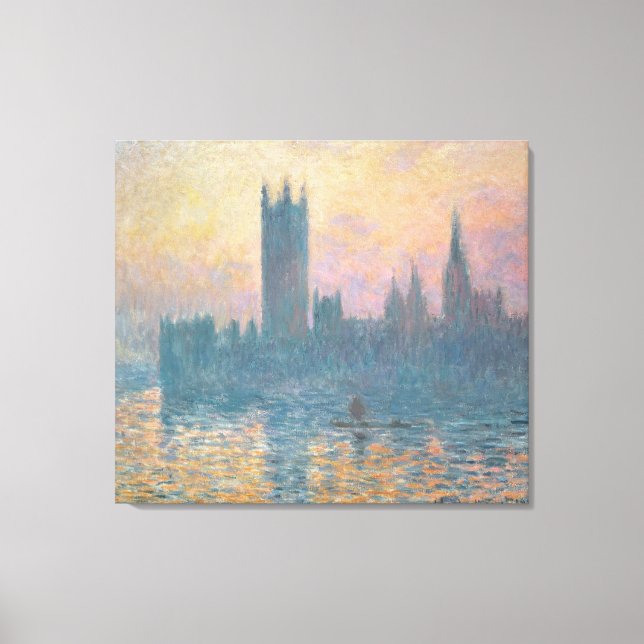 Claude Monet | The Houses of Parliament, Sunset Canvas Print (Front)
