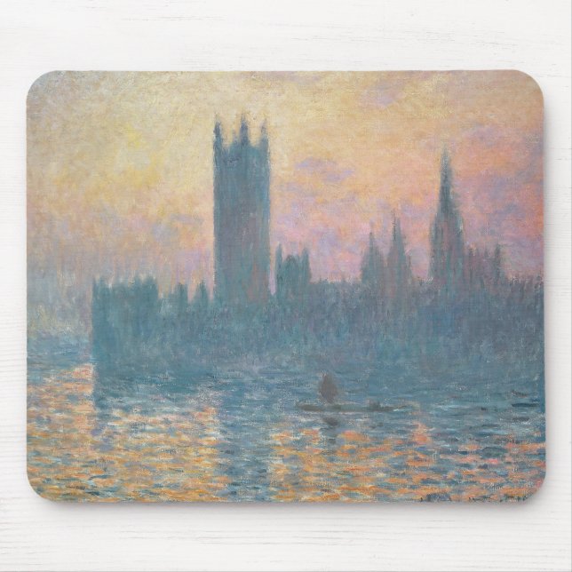 Claude Monet | The Houses of Parliament, Sunset Mouse Pad (Front)