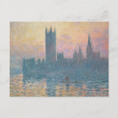 Claude Monet  The Houses of Parliament Sunset Postcard
