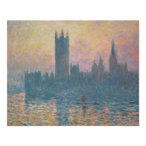 Claude Monet  The Houses of Parliament Sunset Poster