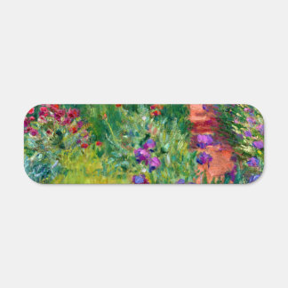 Claude Monet "The Iris Garden at Giverny" 1. Metal Sign
