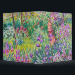 Claude Monet - The Iris Garden at Giverny 3 Ring Binder<br><div class="desc">The Iris Garden at Giverny / The Artist's Garden at Giverny - Claude Monet,  1899-1900</div>