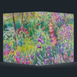 Claude Monet - The Iris Garden at Giverny 3 Ring Binder<br><div class="desc">The Iris Garden at Giverny / The Artist's Garden at Giverny - Claude Monet,  1899-1900</div>