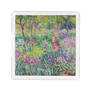 Claude Monet - The Iris Garden at Giverny Acrylic Tray
