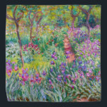 Claude Monet - The Iris Garden at Giverny Bandana<br><div class="desc">The Iris Garden at Giverny / The Artist's Garden at Giverny - Claude Monet,  1899-1900</div>
