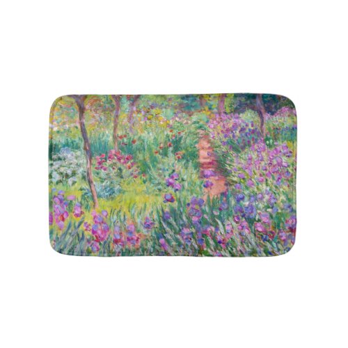 Claude Monet _ The Iris Garden at Giverny Bath Mat