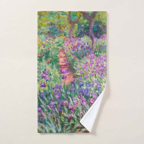 Claude Monet _ The Iris Garden at Giverny Bath Towel Set