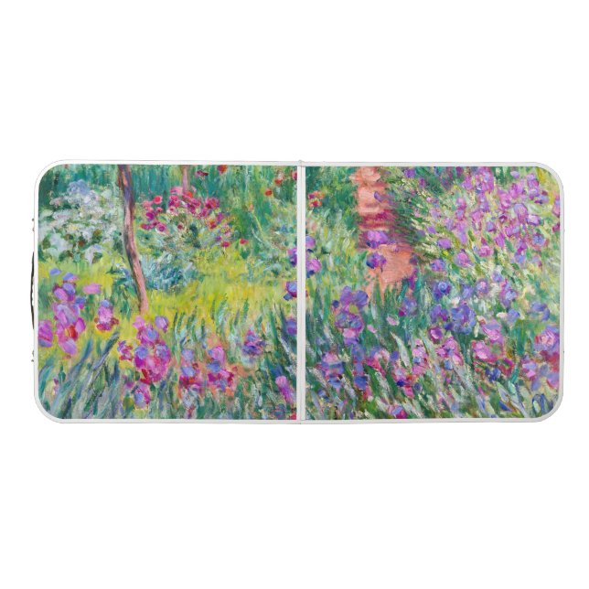 Claude Monet - The Iris Garden at Giverny Beer Pong Table (Top)