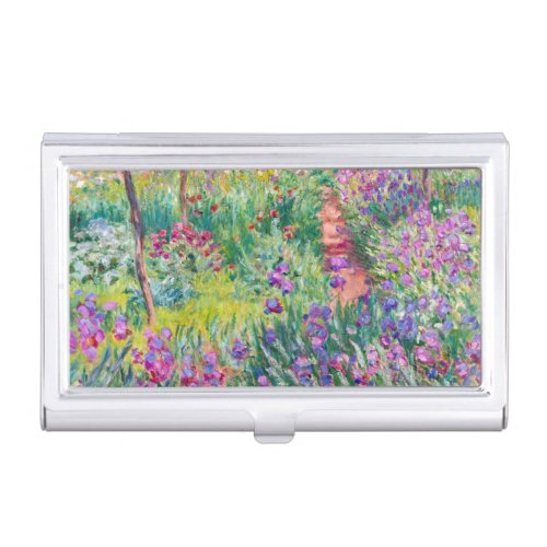 Claude Monet _ The Iris Garden at Giverny  Business Card Case