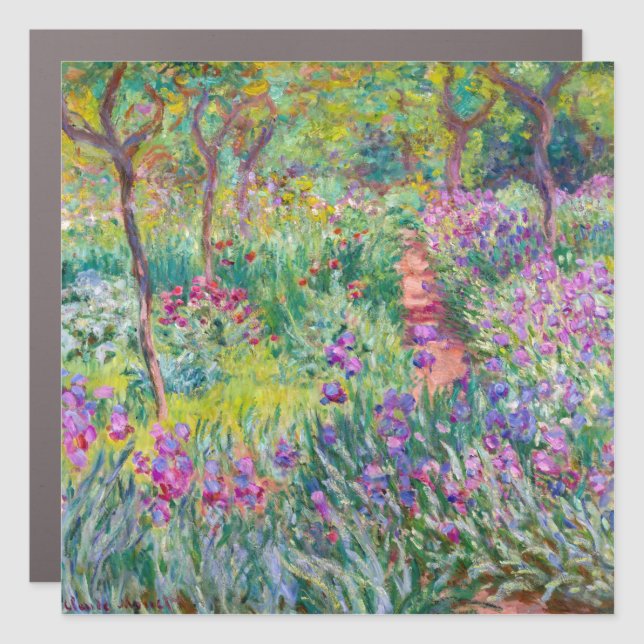 Claude Monet - The Iris Garden at Giverny Car Magnet (Front)