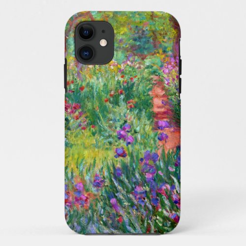 Claude Monet The Iris Garden at Giverny iPhone 11 Case