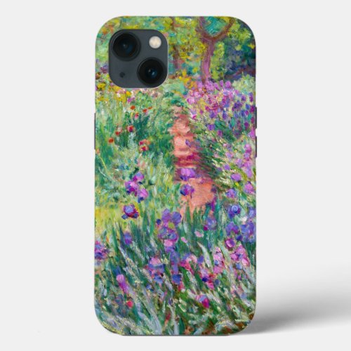 Claude Monet _ The Iris Garden at Giverny iPhone 13 Case
