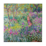 Claude Monet - The Iris Garden at Giverny Ceramic Tile<br><div class="desc">The Iris Garden at Giverny / The Artist's Garden at Giverny - Claude Monet,  1899-1900</div>