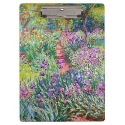 Claude Monet _ The Iris Garden at Giverny Clipboard