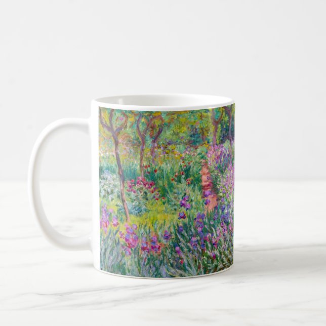 Claude Monet - The Iris Garden at Giverny Coffee Mug (Left)