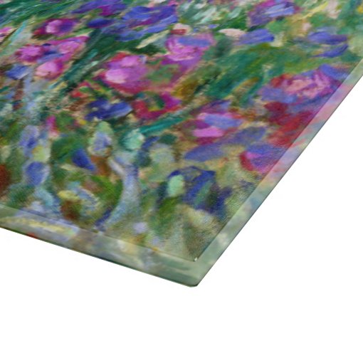 Claude The Iris Garden at Giverny Cutting Board Zazzle