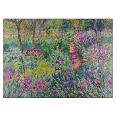 Claude Monet _ The Iris Garden at Giverny Cutting Board