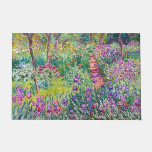 Claude Monet _ The Iris Garden at Giverny Doormat