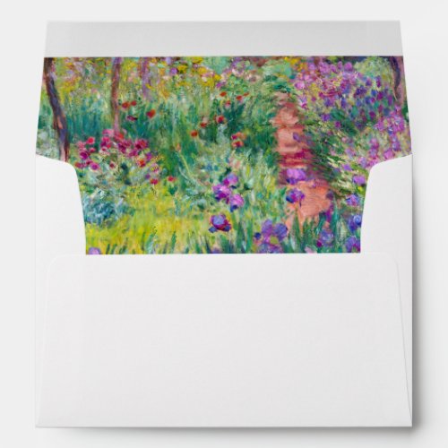 Claude Monet _ The Iris Garden at Giverny Envelope