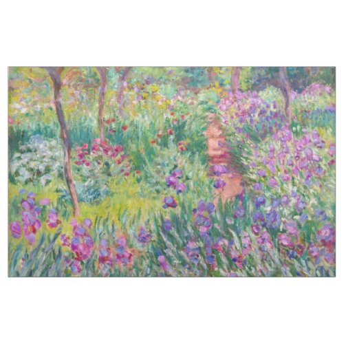 Claude Monet _ The Iris Garden at Giverny Fabric