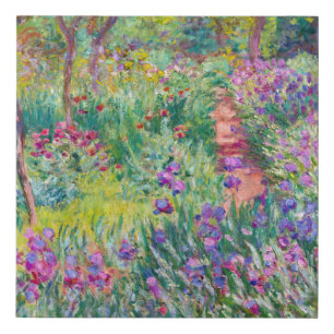 Claude Monet - The Iris Garden at Giverny Faux Canvas Print