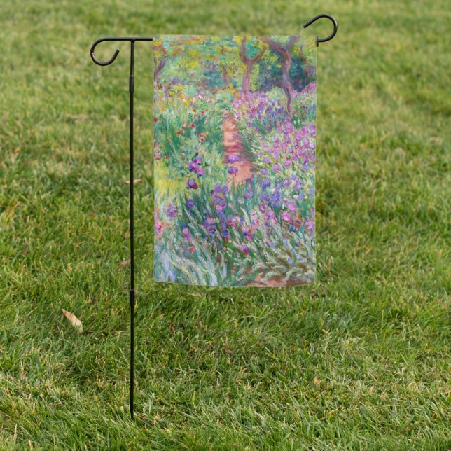 Claude Monet - The Iris Garden at Giverny Flag (In SItu)