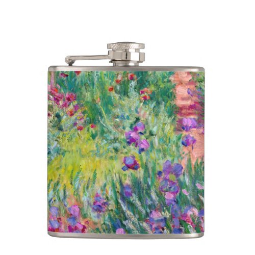 Claude Monet _ The Iris Garden at Giverny Flask